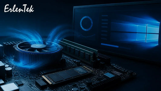 Business computer crash diagnostics showing storage, memory, thermal, and system troubleshooting