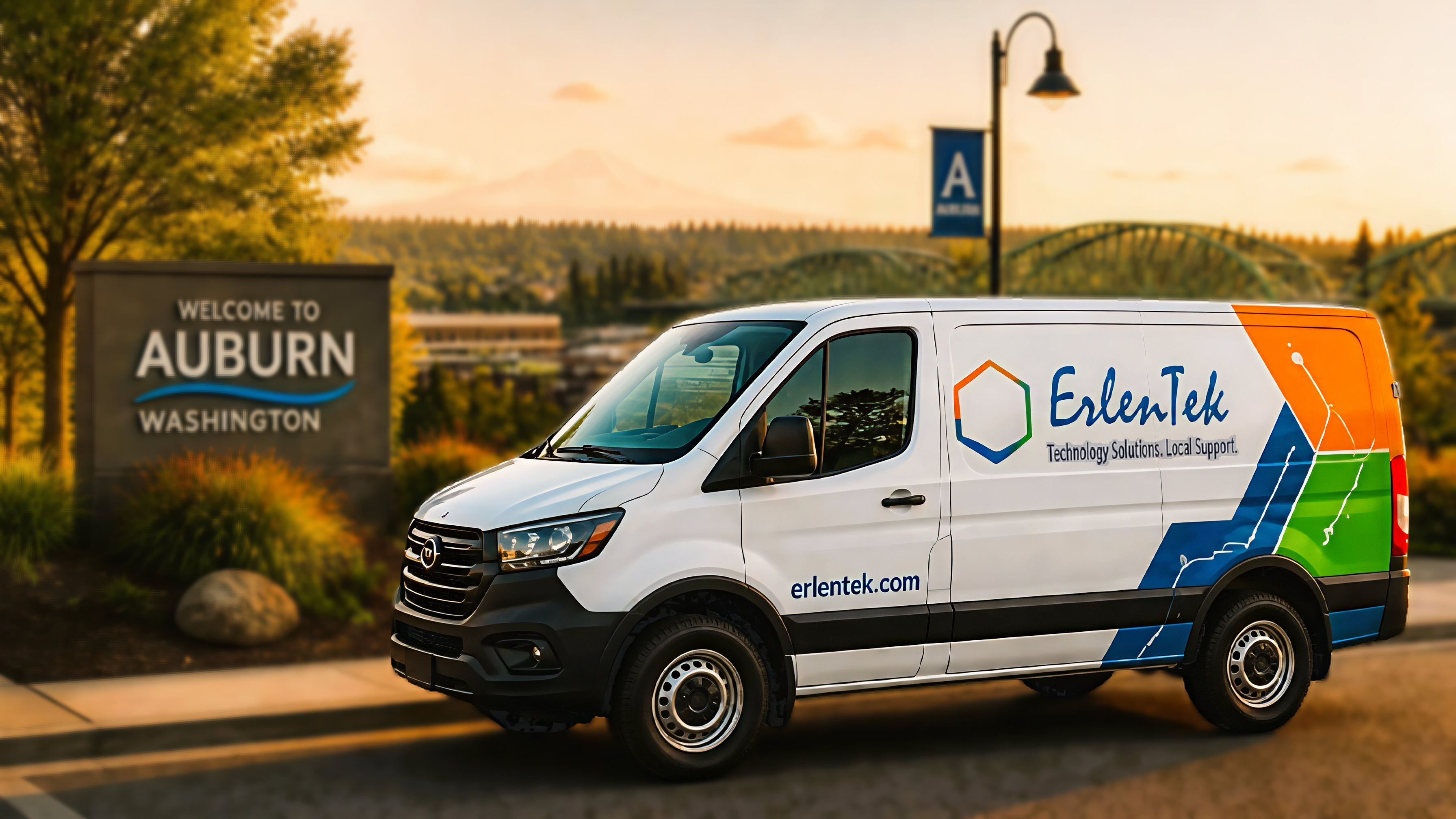 ErlenTek Service Van parked in Auburn Washington